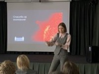 Гости из Львовской школы на лекции о космической погоде: популяризация науки без границ