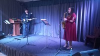 Гостям вернисажей 25 ноября Дом учёных подарил великолепный джазовый концерт коллектива Bridge Band