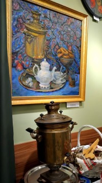 Тепло первого вернисажа: открытие выставки Светланы Летниковой в Доме учёных.