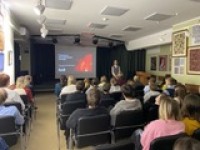 Гости из Львовской школы на лекции о космической погоде: популяризация науки без границ