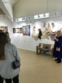 20 января  прошла творческая встреча школьников Лицея города Троицка с народным мастером художественного текстиля Марии Волобуевой