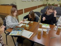 19 января в Доме учёных состоялся мастер-класс Лидии Игнатовой по акварели. Тема: трава и вода.