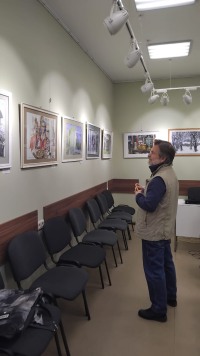 «Здравствуй, светом умытая Русь»: юбилейная выставка Бориса Полянского и его учеников открылась в Троицком Доме учёных